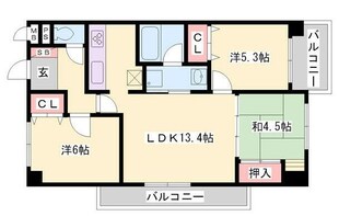 サンコート花山の物件間取画像